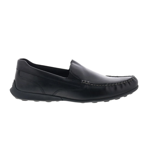 Rockport DMX Dudley Mens Black Wide Loafers & Slip Ons Casual Shoes