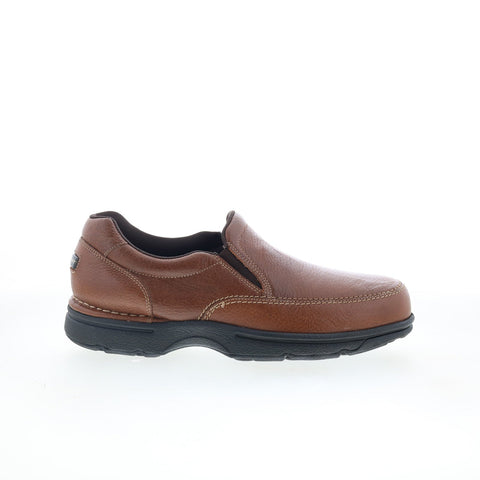 Rockport Eureka Slip On Mens Brown Leather Loafers & Slip Ons Casual Shoes