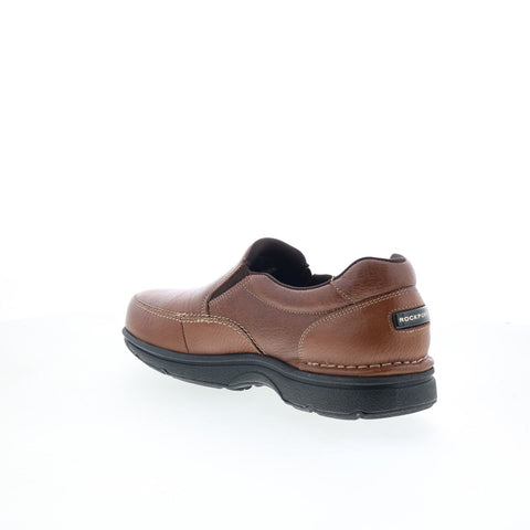 Rockport Eureka Slip On Mens Brown Wide Loafers & Slip Ons Casual Shoes
