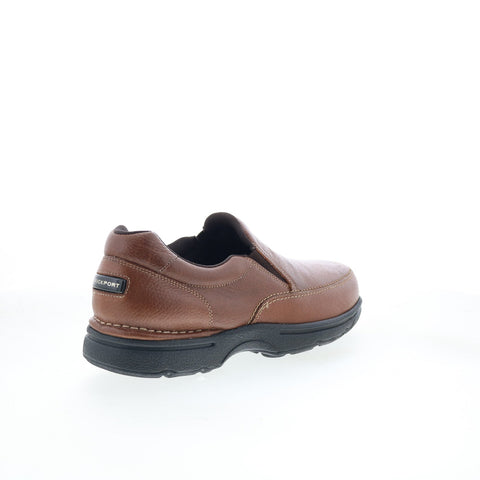 Rockport Eureka Slip On Mens Brown Wide Loafers & Slip Ons Casual Shoes