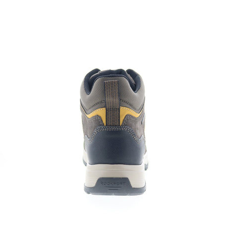 Rockport Evan Waterproof Mens Gray Wide Suede Lace Up Casual Dress Boots