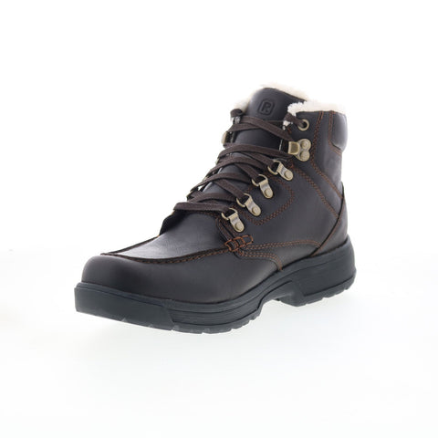 Rockport Ezra 2 RMEZRA2 Mens Brown Leather Lace Up Work Boots