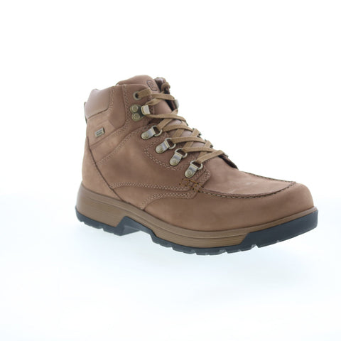 Rockport Ezra RMEZRA Mens Brown Leather Lace Up Work Boots