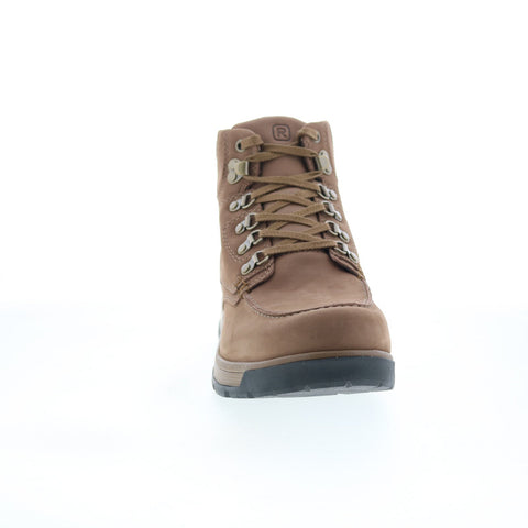 Rockport Ezra RMEZRA Mens Brown Leather Lace Up Work Boots