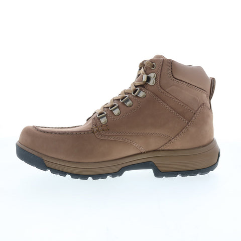 Rockport Ezra RMEZRA Mens Brown Leather Lace Up Work Boots