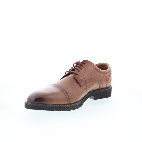 Rockport Fallo Mens Brown Wide Oxfords & Lace Ups Wingtip & Brogue Shoes