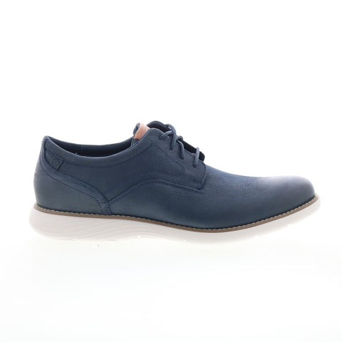 Rockport RM Garett Plain Toe Mens Blue Oxfords & Lace Ups Plain Toe Shoes