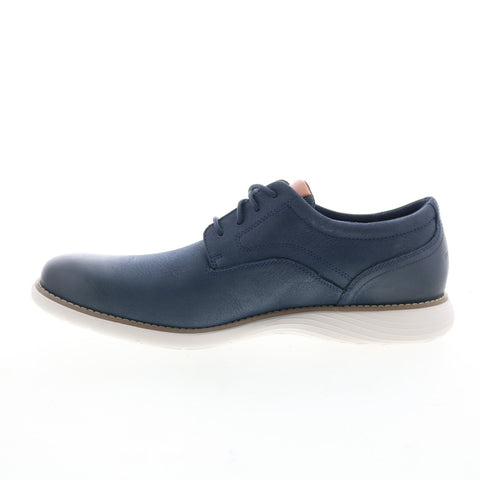 Rockport RM Garett Plain Toe Mens Blue Oxfords & Lace Ups Plain Toe Shoes