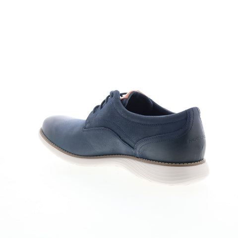 Rockport RM Garett Plain Toe Mens Blue Oxfords & Lace Ups Plain Toe Shoes