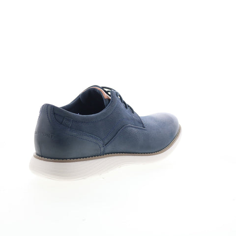 Rockport RM Garett Plain Toe Mens Blue Oxfords & Lace Ups Plain Toe Shoes