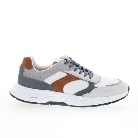 Rockport Harrison 2 RMHARRISON2 Mens White Wide Suede Lifestyle Sneakers Shoes