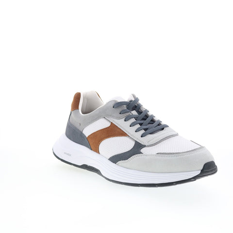 Rockport Harrison 2 RMHARRISON2 Mens White Wide Suede Lifestyle Sneakers Shoes