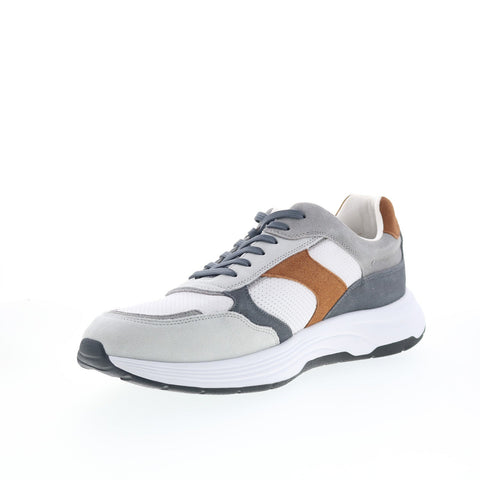 Rockport Harrison 2 RMHARRISON2 Mens White Wide Suede Lifestyle Sneakers Shoes