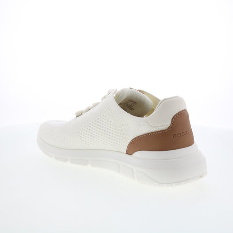 Rockport Jaimson RMJAIMSON Mens White Canvas Lifestyle Sneakers Shoes