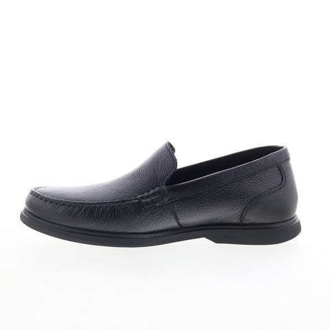 Rockport RM Jensen Mens Black Leather Loafers & Slip Ons Casual Shoes