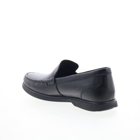 Rockport RM Jensen Mens Black Wide Leather Loafers & Slip Ons Casual Shoes