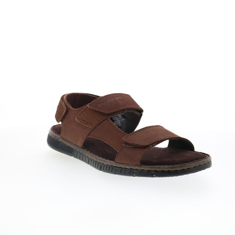 Rockport Jhett RMJHETT Mens Brown Leather Strap Sport Sandals Shoes