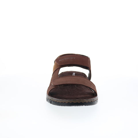 Rockport Jhett RMJHETT Mens Brown Wide Leather Sport Sandals Shoes