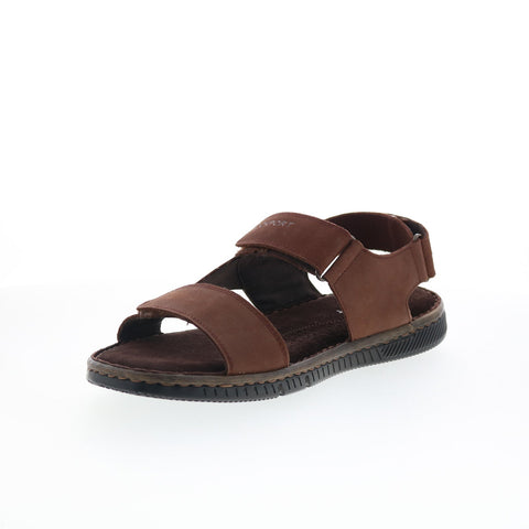 Rockport Jhett RMJHETT Mens Brown Wide Leather Sport Sandals Shoes