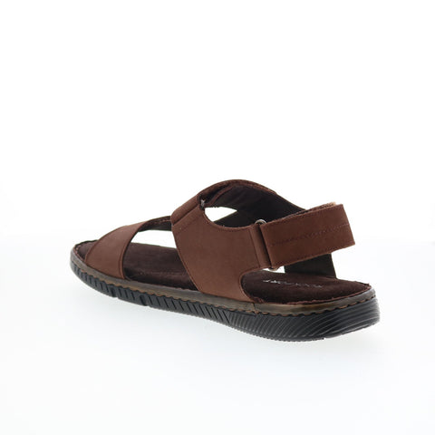 Rockport Jhett RMJHETT Mens Brown Wide Leather Sport Sandals Shoes