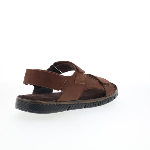 Rockport Jhett RMJHETT Mens Brown Leather Strap Sport Sandals Shoes