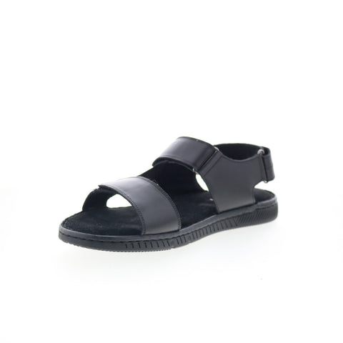 Rockport Jhett RMJHETT Mens Black Wide Leather Starp Sport Sandals Shoes