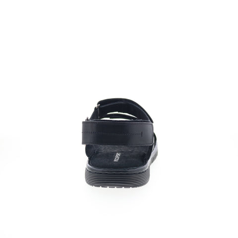 Rockport Jhett RMJHETT Mens Black Wide Leather Starp Sport Sandals Shoes