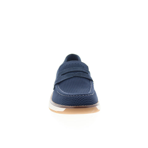 Rockport Lance RMLANCE Mens Blue Wide Mesh Loafers & Slip Ons Penny Shoes