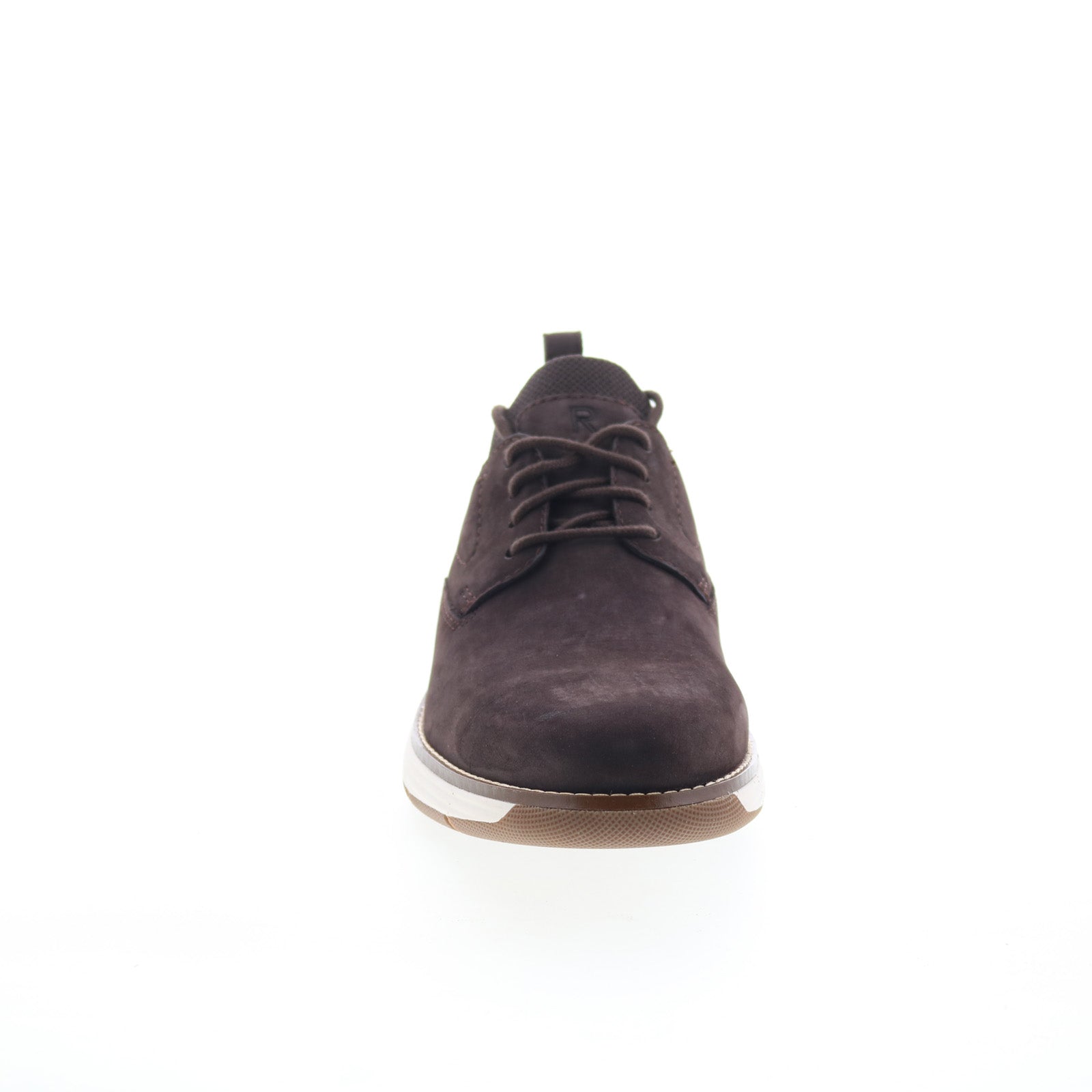 Rockport Lukah 2 Mens Brown Leather Lace Up Lifestyle Sneakers