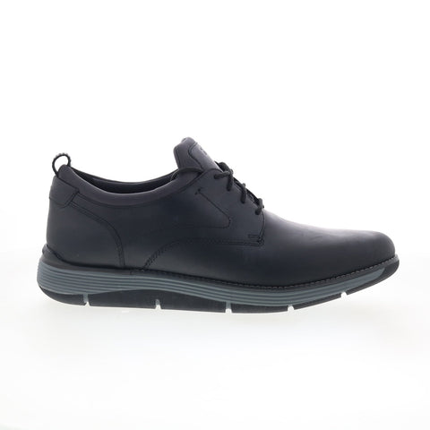 Rockport Lukah RMLUKAH Mens Black Wide Oxfords & Lace Ups Plain Toe Shoes