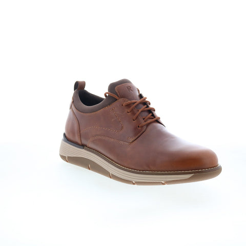 Rockport Lukah RMLUKAH Mens Brown Wide Oxfords & Lace Ups Plain Toe Shoes