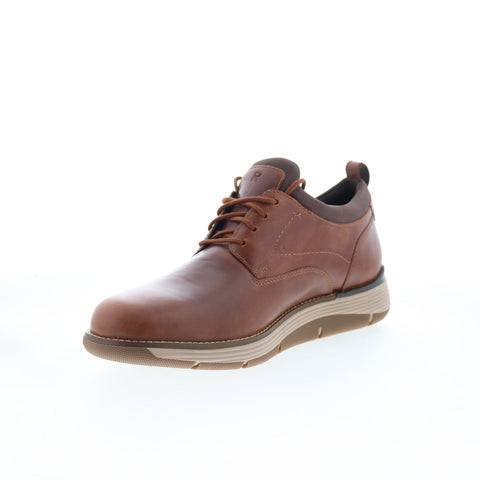 Rockport Lukah RMLUKAH Mens Brown Wide Oxfords & Lace Ups Plain Toe Shoes