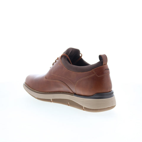 Rockport Lukah RMLUKAH Mens Brown Wide Oxfords & Lace Ups Plain Toe Shoes