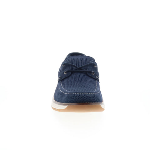 Rockport Lyall RMLYALL Mens Blue Mesh Loafers & Slip Ons Boat Shoes