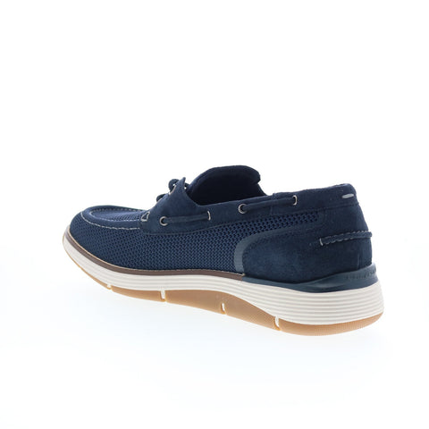 Rockport Lyall RMLYALL Mens Blue Wide Mesh Loafers & Slip Ons Boat Shoes