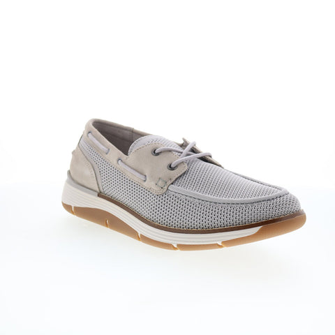 Rockport Lyall RMLYALL Mens Gray Wide Loafers & Slip Ons Boat Shoes