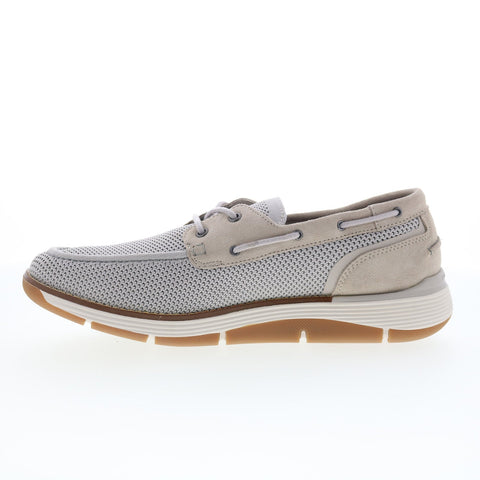 Rockport Lyall RMLYALL Mens Gray Wide Loafers & Slip Ons Boat Shoes