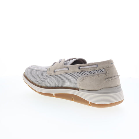 Rockport Lyall RMLYALL Mens Gray Wide Loafers & Slip Ons Boat Shoes