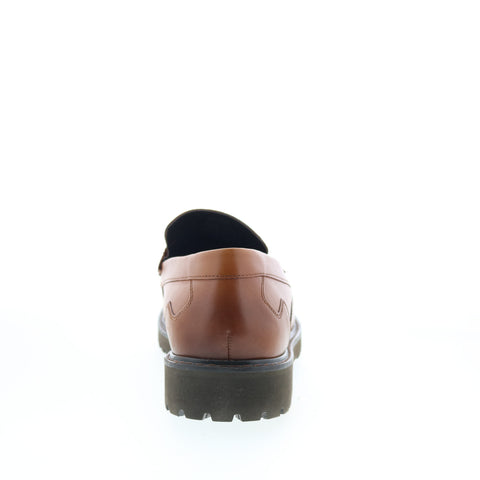 Rockport Maverick Penny Mens Brown Leather Loafers & Slip Ons Penny Shoes