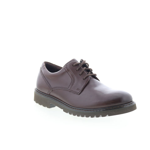 Rockport Maverick Plain Toe Oxford Mens Brown Wide Oxfords Plain Toe Shoes