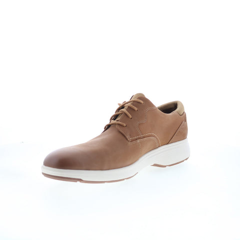 Rockport Noah Plain Toe Mens Brown Oxfords & Lace Ups Plain Toe Shoes