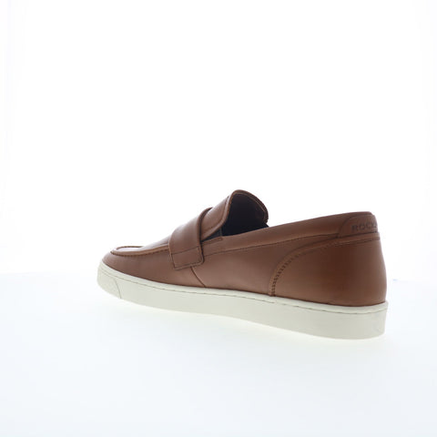 Rockport Reller RMRELLER Mens Brown Wide Loafers & Slip Ons Casual Shoes