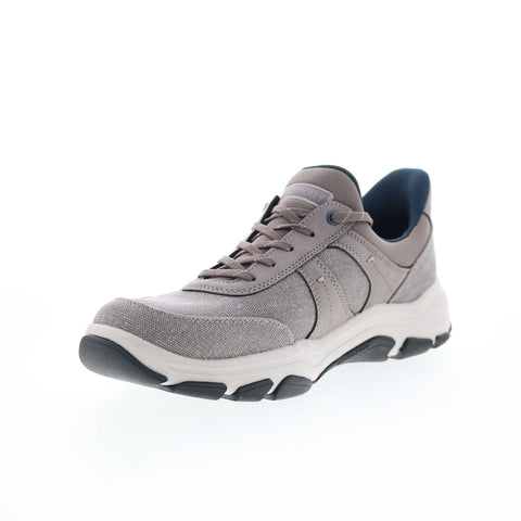 Rockport Rhett 2 RMRHETT2 Mens Gray Wide Canvas Lifestyle Sneakers Shoes