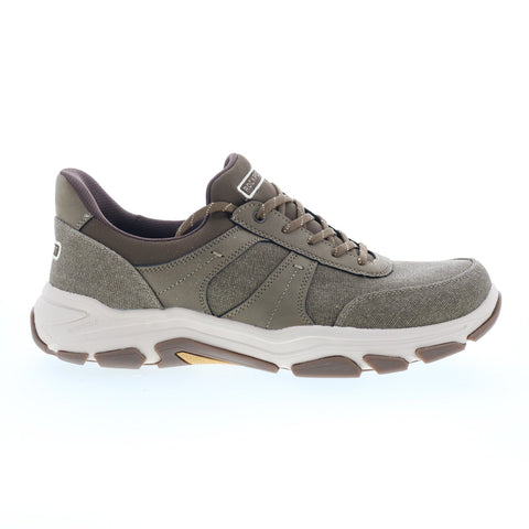 Rockport Rhett 2 RMRHETT2 Mens Brown Canvas Lace Up Lifestyle Sneakers Shoes