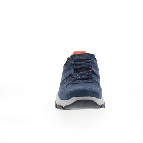 Rockport Rhett Mens Blue Wide Suede Lace Up Lifestyle Sneakers Shoes