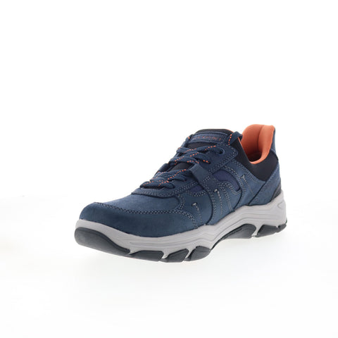 Rockport Rhett Mens Blue Wide Suede Lace Up Lifestyle Sneakers Shoes
