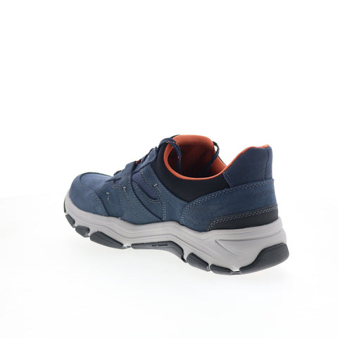 Rockport Rhett Mens Blue Wide Suede Lace Up Lifestyle Sneakers Shoes