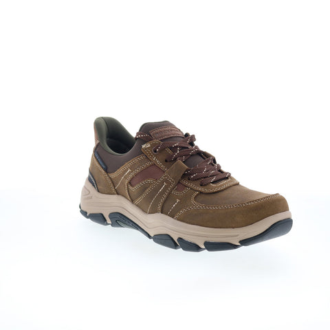 Rockport Rhett Mens Brown Extra Wide Suede Lace Up Lifestyle Sneakers Shoes