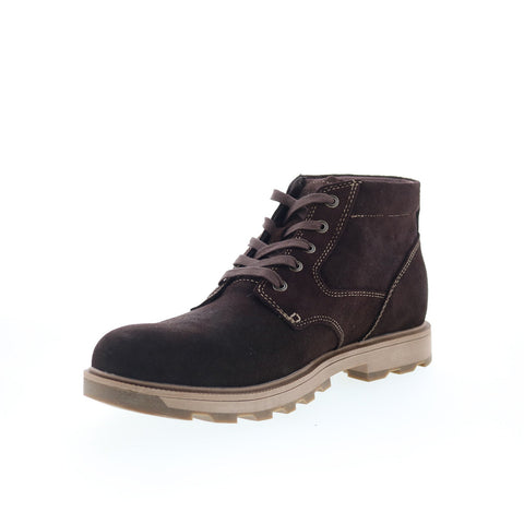 Rockport Seamus RMSEAMUS Mens Brown Wide Leather Casual Dress Boots