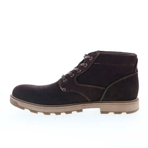 Rockport Seamus RMSEAMUS Mens Brown Wide Leather Casual Dress Boots